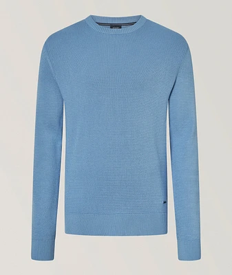 Cotton Textured Knit Sweater