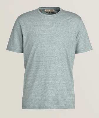 Virgin Wool-Linen Crewneck T-Shirt