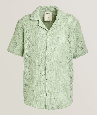 Cuba Crochet Camp Shirt