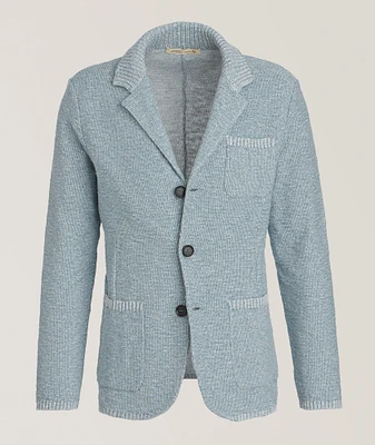 Mouliné Cotton-Blend Cardigan