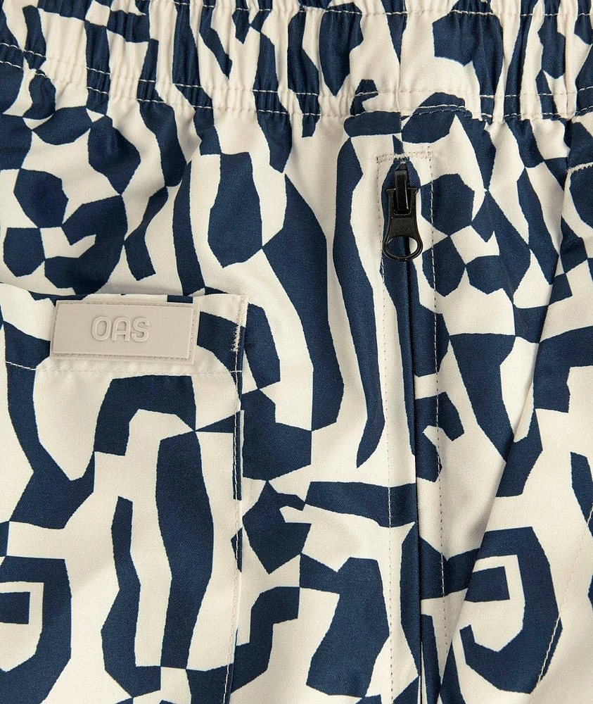 Marbling Printed Swim Shorts
