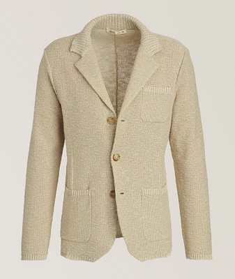 Mouliné Cotton-Blend Cardigan
