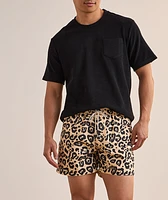 Leo Leopard-Print Swim Shorts