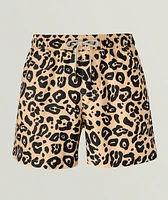 Leo Leopard-Print Swim Shorts