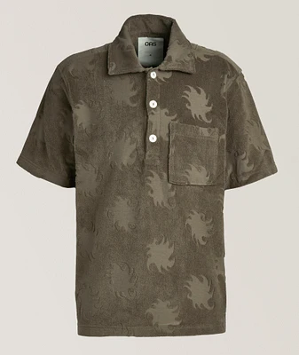 Jacquard Terry Cotton Polo