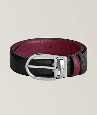 Reversible Saffiano Leather Belt