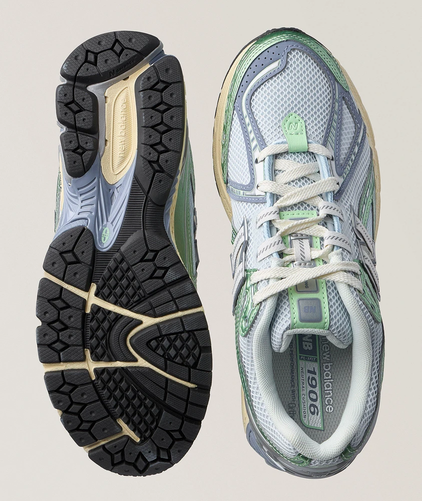 1906R Metallic Mesh Sneakers
