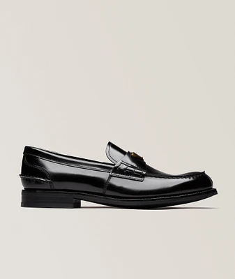 Spazzolato Leather Banded Loafers