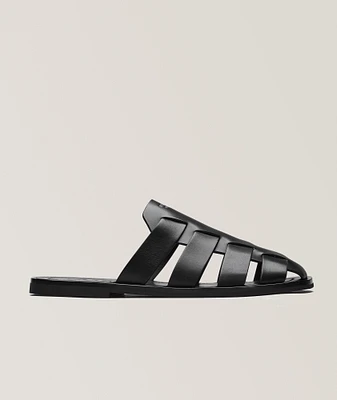 Leather Cage Sandals