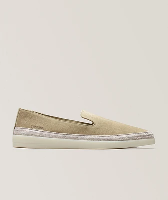 Saint Tropez Suede Rope-Trim Loafers