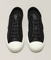 Leather Vulcanized Cap-Toe Sneakers