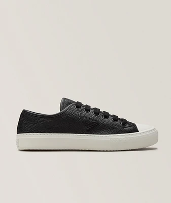 Leather Vulcanized Cap-Toe Sneakers
