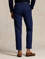 Drawstring Linen Tapered Pants