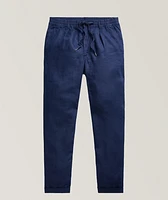 Drawstring Linen Tapered Pants