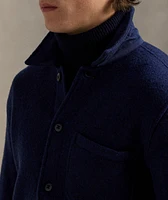 Wool-Blend Utility Shirt Jacket