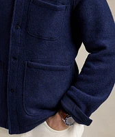 Wool-Blend Utility Shirt Jacket
