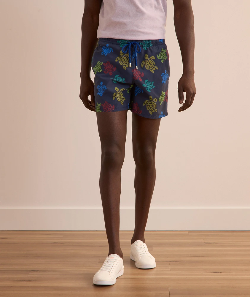 Turtle Print Swim Trunks