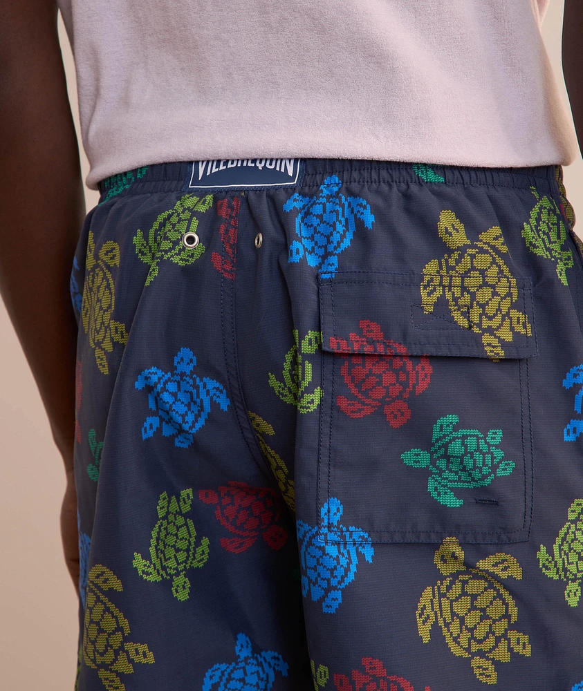 Turtle Print Swim Trunks