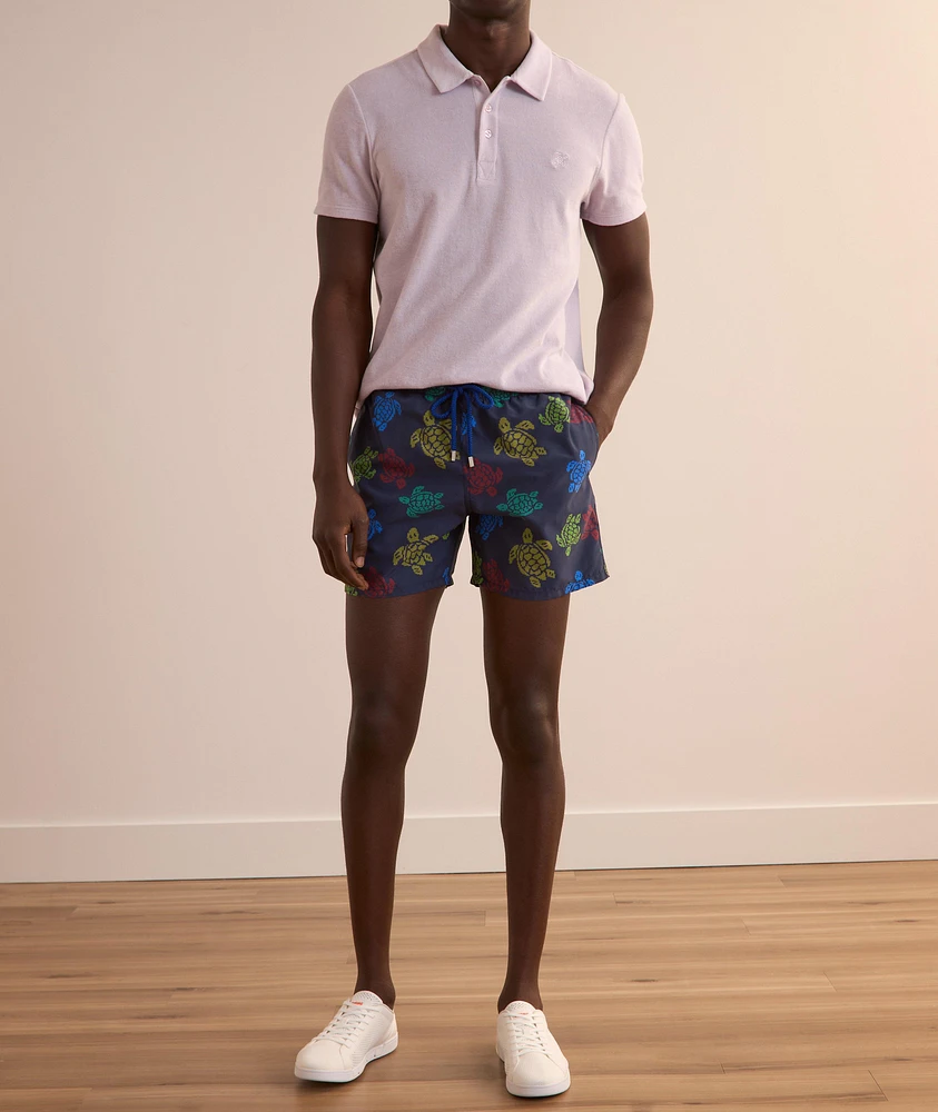 Turtle Print Swim Trunks