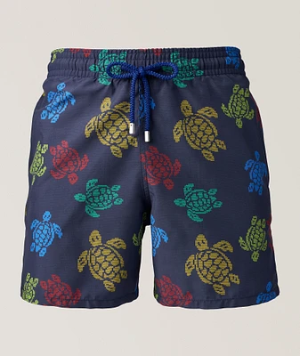 Turtle Print Swim Trunks