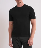 Supima Cotton Piqué Crewneck Sweater