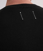 Supima Cotton Piqué Crewneck Sweater