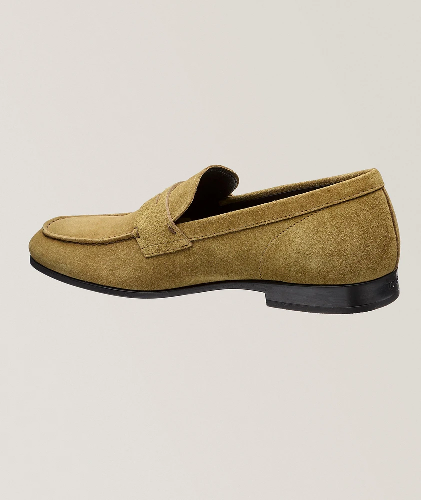 Suede Penny Loafers