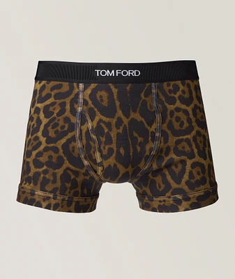 Cheetah Stretch-Cotton Boxers