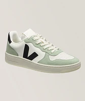V-10 Logo Leather Sneakers