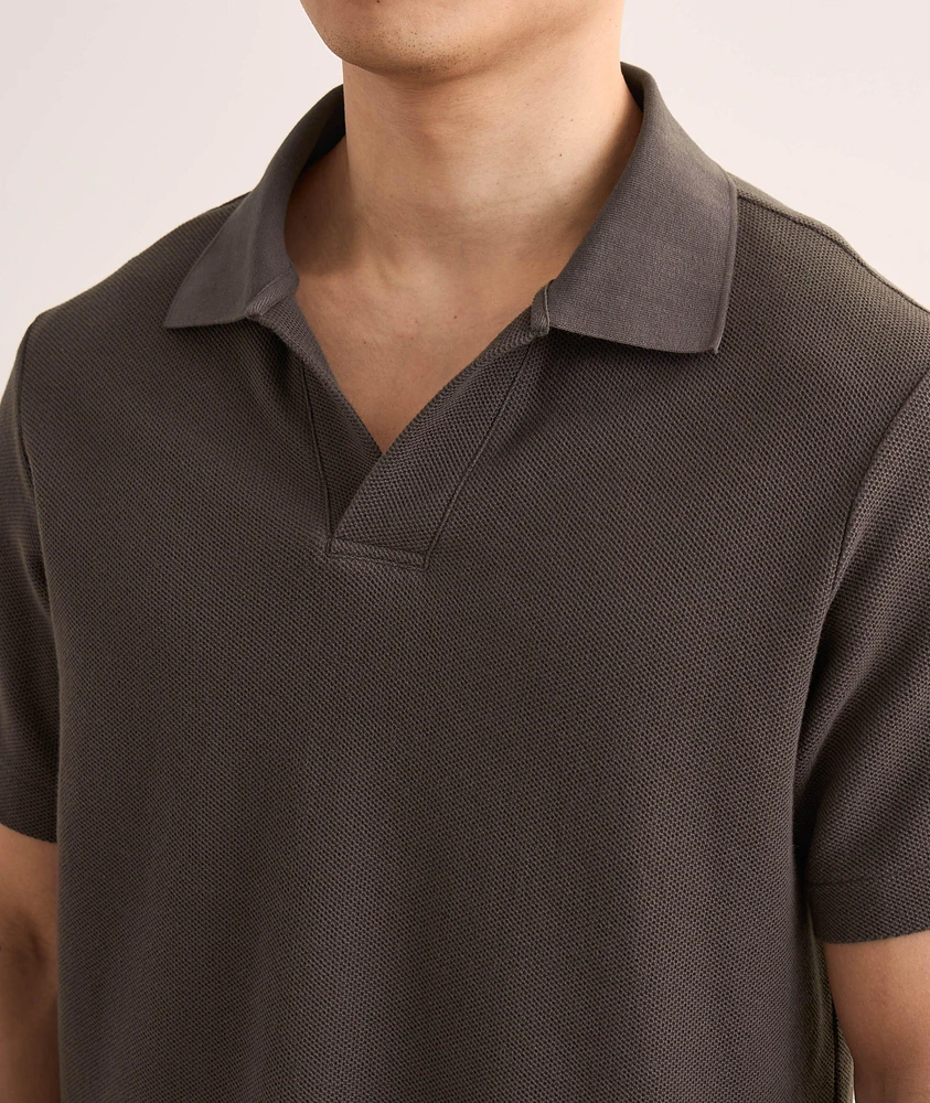 Jacquard Cuban Collar Polo