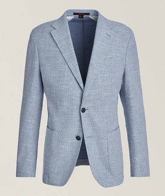 Textured Mélange Cotton-Blend Sport Jacket