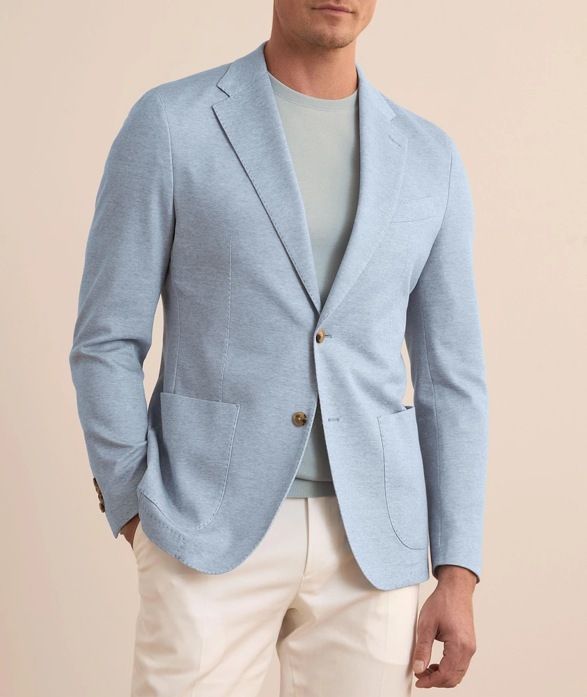 Stretch-Cotton Marled Sport Jacket