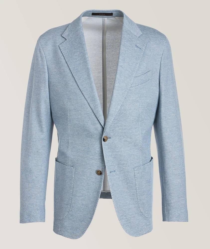 Stretch-Cotton Marled Sport Jacket