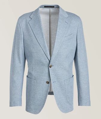 Stretch-Cotton Marled Sport Jacket