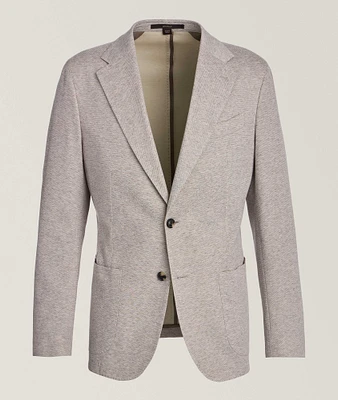 Mélange Cotton-Blend Sport Jacket
