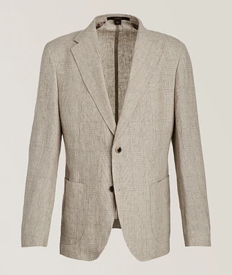 Checked Linen Sport Jacket