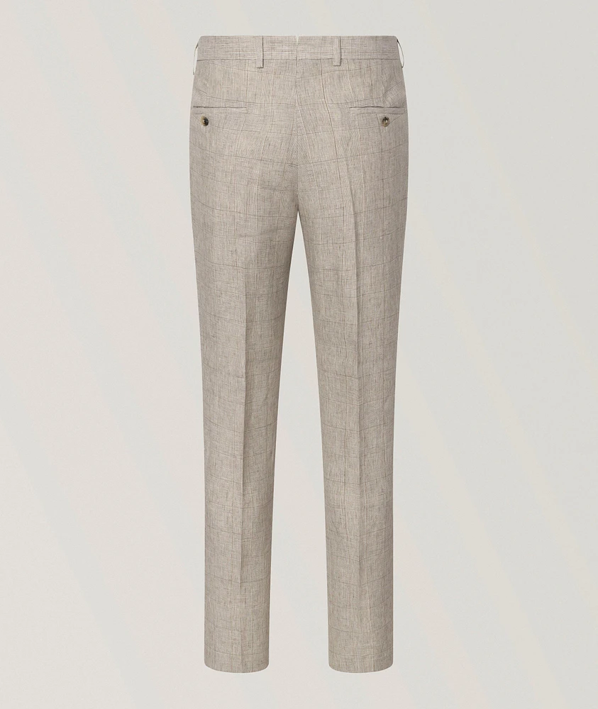Silvi Linen Check Tapered Pants