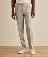 Silvi Linen Check Tapered Pants