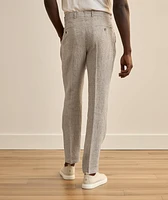 Silvi Linen Check Tapered Pants