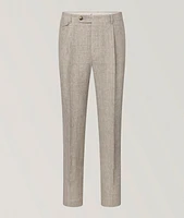 Silvi Linen Check Tapered Pants