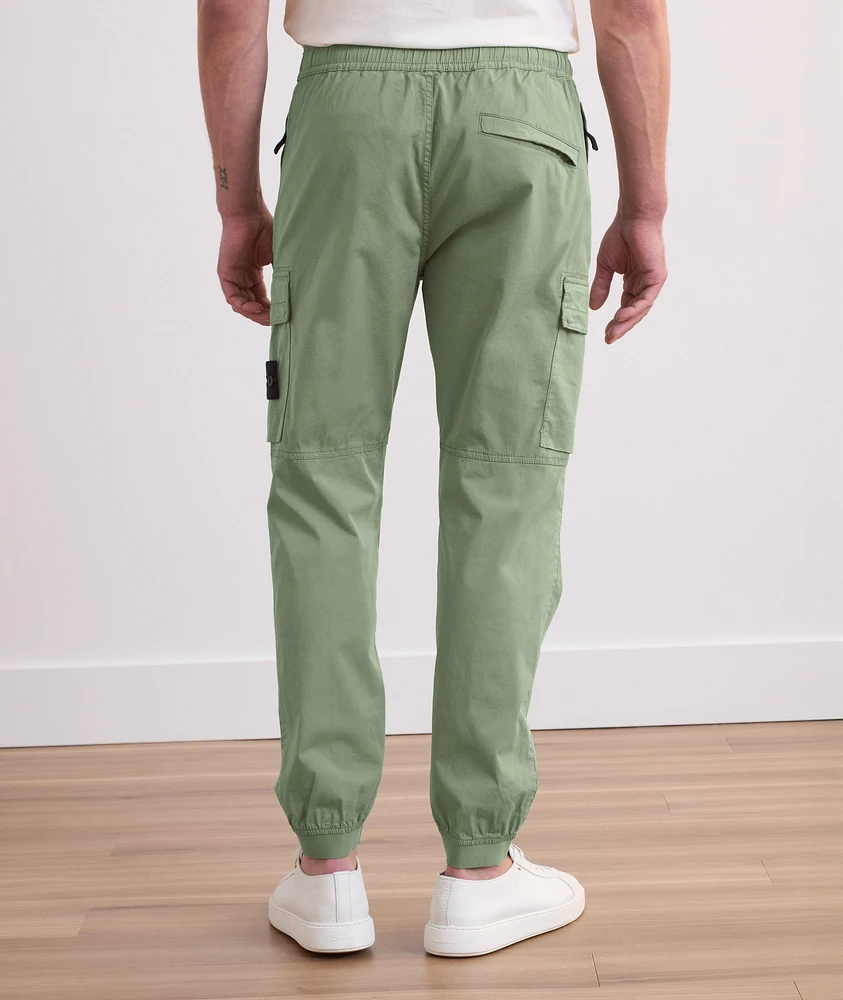 Supima Cotton Twill Stretch Cuffed Cargo Pants