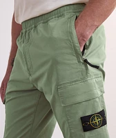 Supima Cotton Twill Stretch Cuffed Cargo Pants