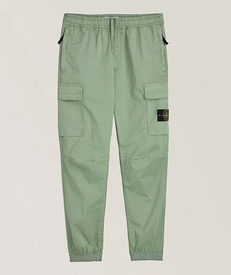 Supima Cotton Twill Stretch Cuffed Cargo Pants