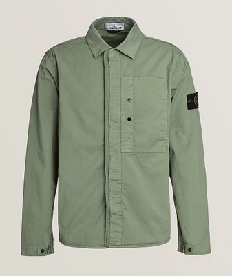 Stretch-Cotton Twill Overshirt