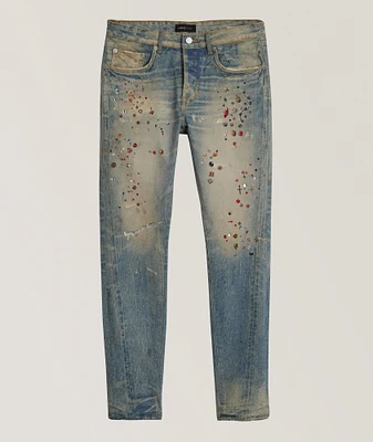 P001 Cyanine Jewel Skinny Jeans