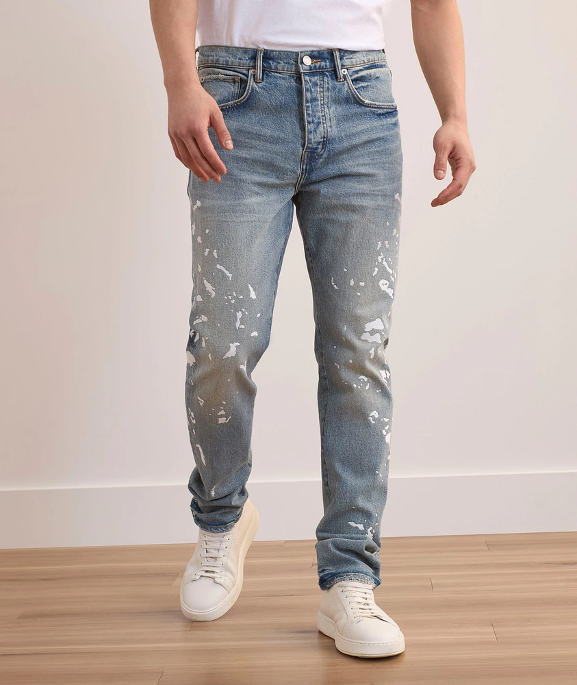 P005 Slim-Fit Paint Splatter Jeans