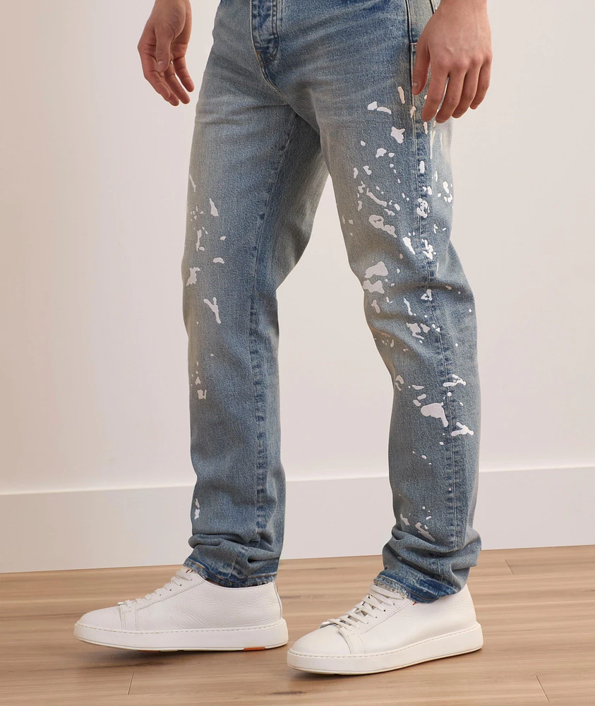 P005 Slim-Fit Paint Splatter Jeans