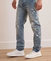 P005 Slim-Fit Paint Splatter Jeans