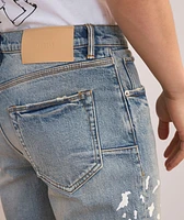 P005 Slim-Fit Paint Splatter Jeans