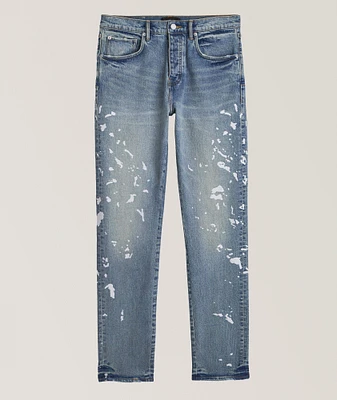 P005 Slim-Fit Paint Splatter Jeans